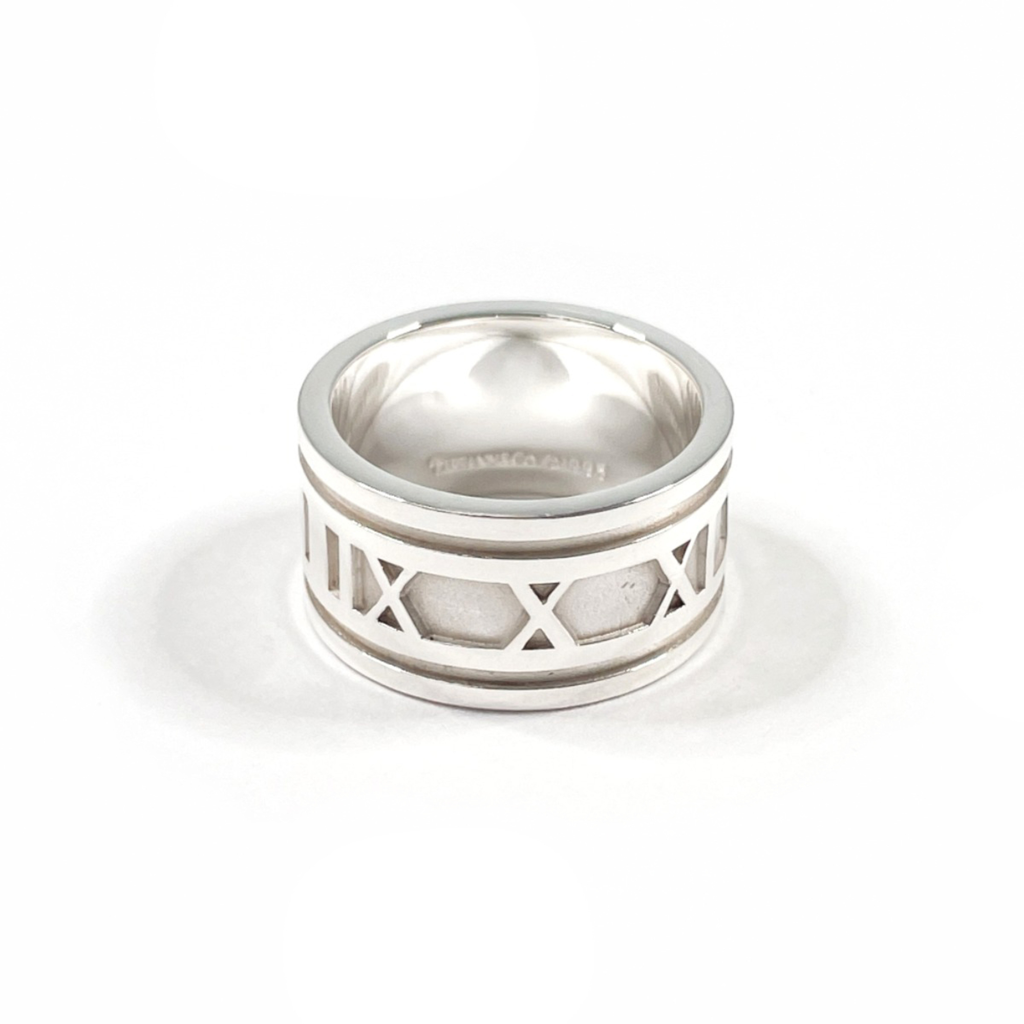 Tiffany&Co. Tiffany Atlas Ring, Sterling Silver 925, Size 19.5cm, Men's